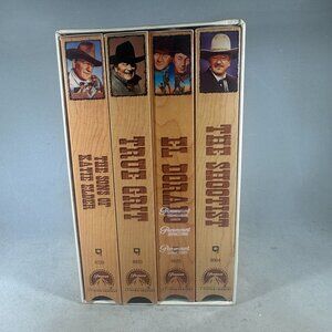 The Best Of John Wayne 4 VHS Box Set Sons Of Katie Elder El Dorado True Grit